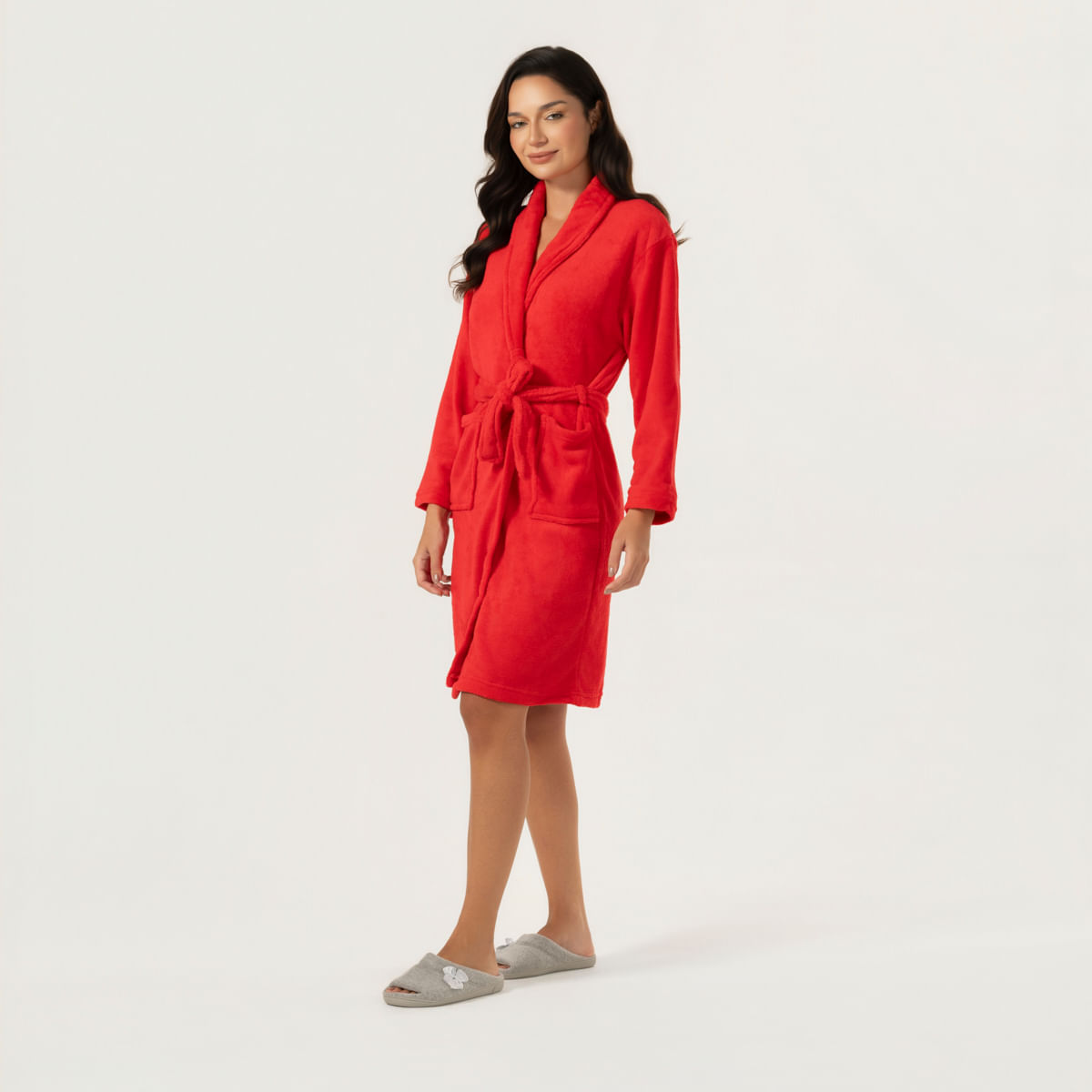 03 07 0117 Roupao Classic Vermelho Scarlet 009